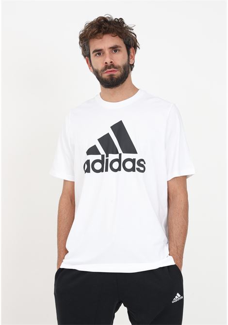 White t-shirt with maxi logo for men ADIDAS PERFORMANCE | IC9349.